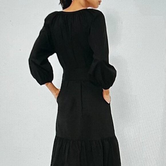 Tuckernuck Black Lyles Dress Sz L - Picture 6 of 9